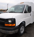 chevrolet express cutaway 2012 white van 3500 flex fuel 8 cylinders rear wheel drive automatic 60007