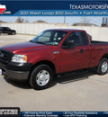 ford f 150 2008 red pickup truck xl gasoline 6 cylinders 2 wheel drive 5 speed manual 76108