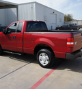 ford f 150 2008 red pickup truck xl gasoline 6 cylinders 2 wheel drive 5 speed manual 76108