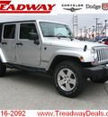 jeep wrangler unlimited 2009 silver suv 4x4 sahara gasoline 6 cylinders 4 wheel drive automatic 45840