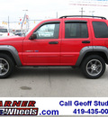 jeep liberty 2003 red suv 4x4 freedom edition gasoline 6 cylinders 4 wheel drive automatic 45840