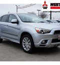 mitsubishi outlander sport 2011 lt  gray se gasoline 4 cylinders all whee drive automatic 78238