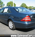 mercedes benz s class 2000 blue sedan s500 gasoline 8 cylinders rear wheel drive automatic 33912