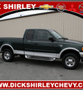 ford f 150 2002 dk  green lariat gasoline 8 cylinders 4 wheel drive automatic 27215