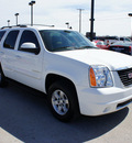 gmc yukon 2008 white suv slt flex fuel 8 cylinders 2 wheel drive automatic 76087