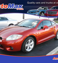 mitsubishi eclipse 2006 orange hatchback gs gasoline 4 cylinders front wheel drive automatic 34474