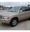 toyota highlander 2007 gold suv gasoline 6 cylinders all whee drive automatic with overdrive 77065