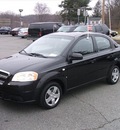 chevrolet aveo 2007 black sedan ls gasoline 4 cylinders front wheel drive automatic with overdrive 07054