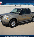 ford explorer sport trac 2002 gold suv value gasoline 6 cylinders rear wheel drive automatic with overdrive 76108