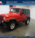 jeep wrangler 2005 red suv rubicon gasoline 6 cylinders 4 wheel drive 6 speed manual 76108