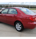 toyota corolla 2008 dk  red sedan le gasoline 4 cylinders front wheel drive automatic with overdrive 77065