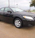 toyota camry 2011 black sedan le gasoline 4 cylinders front wheel drive automatic 75228