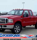 ford f 250 super duty 2006 red xlt diesel 8 cylinders 4 wheel drive automatic 62708
