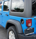 jeep wrangler unlimited 2011 blue suv sport gasoline 6 cylinders 4 wheel drive automatic 33021