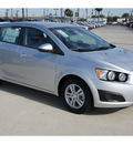 chevrolet sonic 2012 silver hatchback ls gasoline 4 cylinders front wheel drive automatic 77090