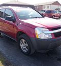 chevrolet equinox 2005 dark red suv ls gasoline 6 cylinders all whee drive automatic 14224