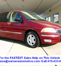 ford windstar 2002 red van se gasoline 6 cylinders front wheel drive automatic 45840