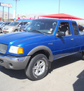 ford ranger 2002 blue gasoline 6 cylinders 4 wheel drive automatic 79925