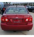 toyota corolla 2008 dk  red sedan ce gasoline 4 cylinders front wheel drive automatic with overdrive 77065
