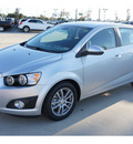 chevrolet sonic 2012 silver hatchback gasoline 4 cylinders front wheel drive 6 spd auto connivity plus 77090