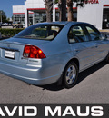 honda civic 2003 light blue sedan hybrid hybrid 4 cylinders dohc front wheel drive automatic 32771