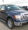 ford f 150 2012 dk  blue lariat flex fuel 8 cylinders 4 wheel drive 6 speed automatic 62863