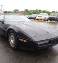 chevrolet corvette 1986 black coupe gasoline v8 rear wheel drive 5 speed with overdrive 60411