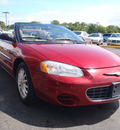 chrysler sebring 2002 red lx gasoline 6 cylinders front wheel drive automatic 60411