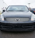 infiniti g35 2003 black sedan gasoline 6 cylinders dohc rear wheel drive automatic 60411