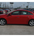 chevrolet cruze 2012 victory red sedan lt gasoline 4 cylinders front wheel drive automatic 77090