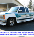 chevrolet 1500 1993 white pickup truck v8 automatic 45840