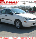 ford focus 2003 white hatchback zx5 gasoline 4 cylinders front wheel drive automatic with overdrive 45840