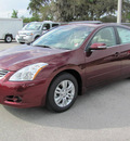 nissan altima 2012 red sedan sl gasoline 4 cylinders front wheel drive automatic 33884