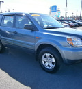 honda pilot 2007 blue suv lx gasoline 6 cylinders all whee drive automatic 13502