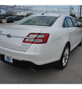 ford taurus 2013 white sedan limited gasoline 6 cylinders front wheel drive 6 speed automatic 77388