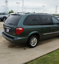 chrysler town and country 2001 green van limited gasoline 6 cylinders front wheel drive automatic 76108