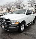 dodge ram 1500 2010 white pickup truck gasoline 6 cylinders 2 wheel drive automatic 60443