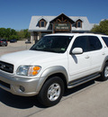 toyota sequoia 2002 white suv sr5 gasoline 8 cylinders rear wheel drive automatic with overdrive 76087