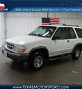 ford explorer 1999 white suv sport gasoline v6 rear wheel drive automatic with overdrive 76108