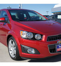 chevrolet sonic 2012 red gasoline 4 cylinders front wheel drive 6 spd auto lpo,cargo net 77090