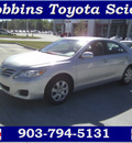 toyota camry 2011 silver sedan le gasoline 4 cylinders front wheel drive automatic 75503
