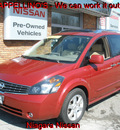 nissan quest 2007 red van se gasoline 6 cylinders front wheel drive automatic 14094