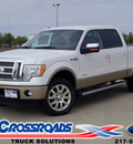 ford f 150 2012 white king ranch gasoline 6 cylinders 4 wheel drive automatic 62708