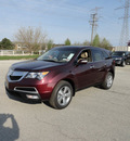 acura mdx 2012 dk  red suv tech awd gasoline 6 cylinders all whee drive automatic with overdrive 60462