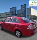 chevrolet aveo 2009 red sedan lt gasoline 4 cylinders front wheel drive automatic 55313