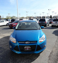 ford focus 2012 blue sedan se flex fuel 4 cylinders front wheel drive automatic with overdrive 60546