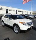 ford explorer 2013 white suv xlt flex fuel 6 cylinders 2 wheel drive automatic with overdrive 60546