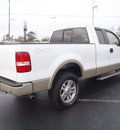 ford f 150 2008 white lariat flex fuel 8 cylinders 4 wheel drive automatic with overdrive 28557