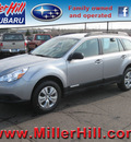 subaru outback 2010 silver wagon 2 5i gasoline 4 cylinders all whee drive 6 speed manual 55811