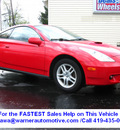 toyota celica 2002 red hatchback gt gasoline 4 cylinders front wheel drive automatic 45840